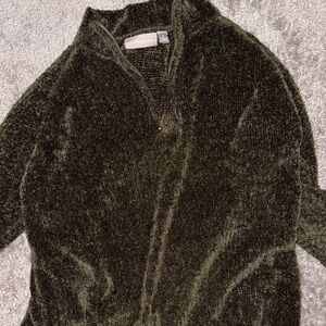 Croft & Barrow Dark Green Half-Zip Sweater
